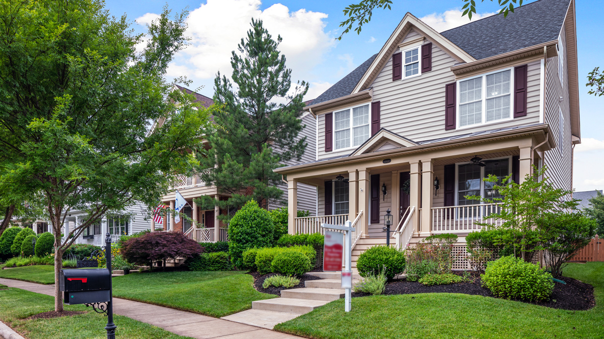 street view of a two story home up for sale